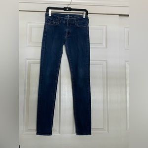 7 for all mankind skinny jeans, sz27